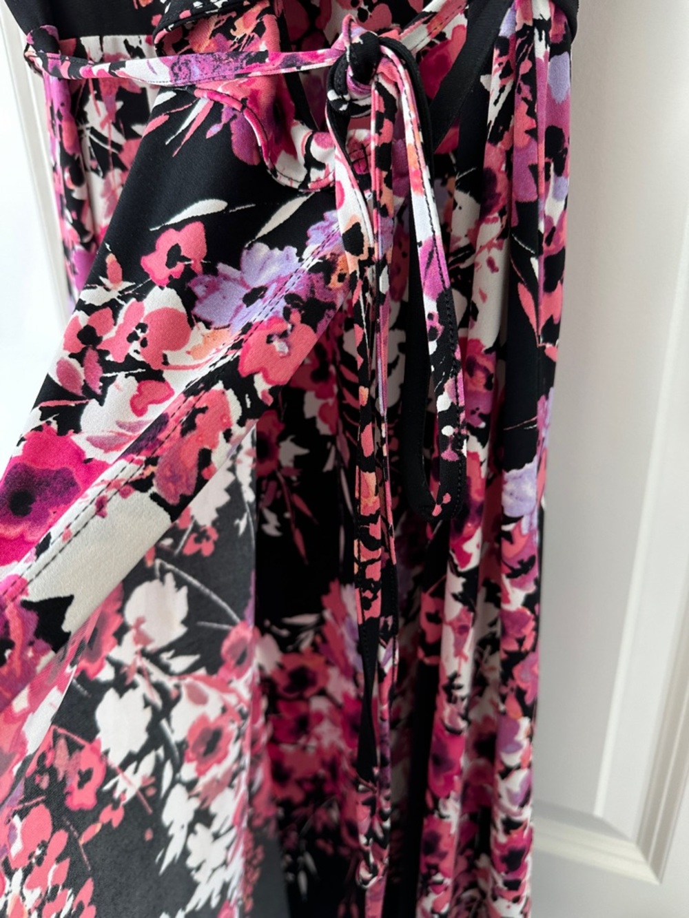 Apt. 9 Black Dress with Pink Floral Print - Picture 4 of 6